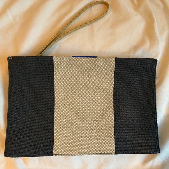 Rothy's The Wristlet in Ink and Ivory / Cream and Black EUC - Picture 1 of 5